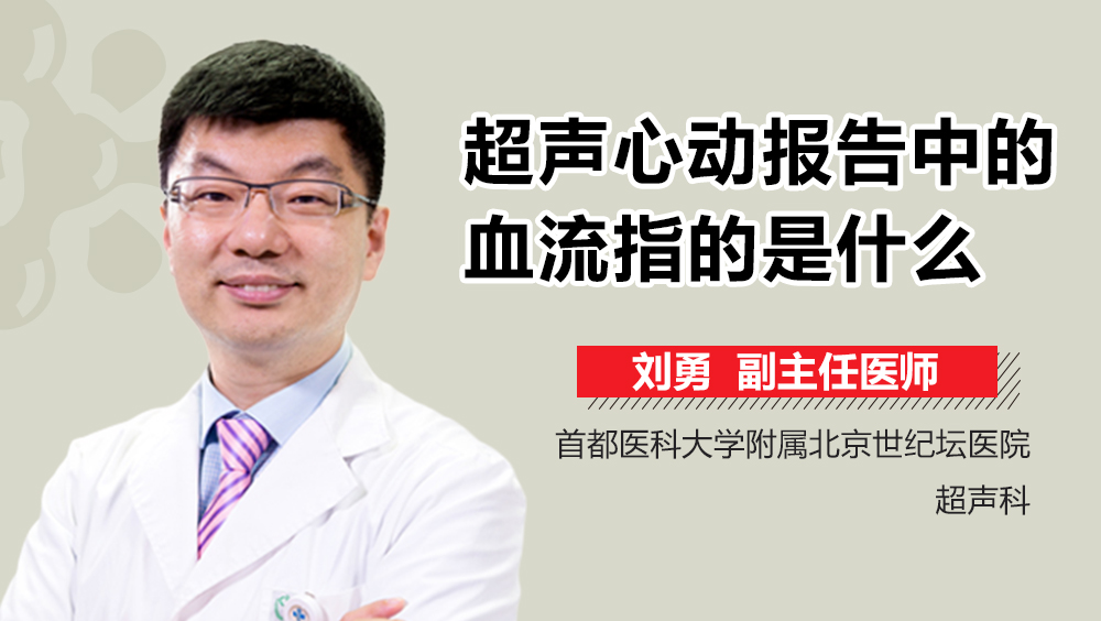 超声心动报告中的血流指的是什么