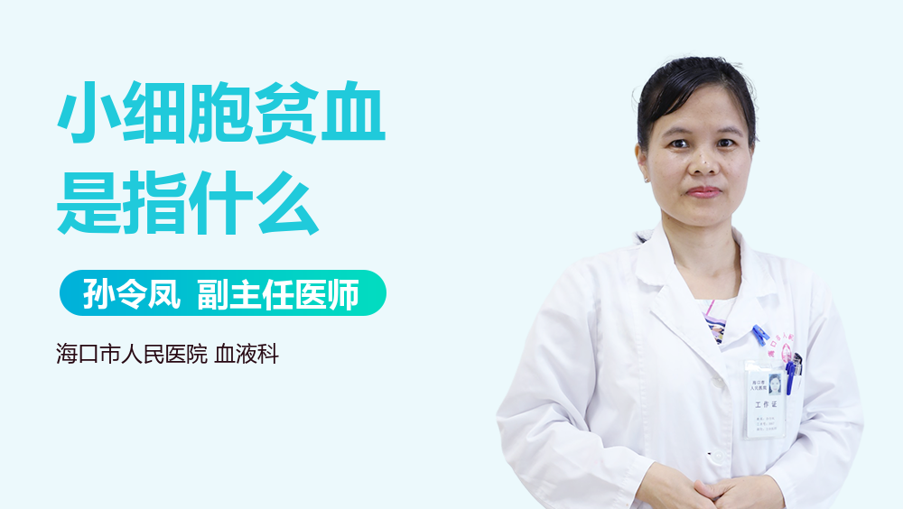 小细胞贫血是指什么