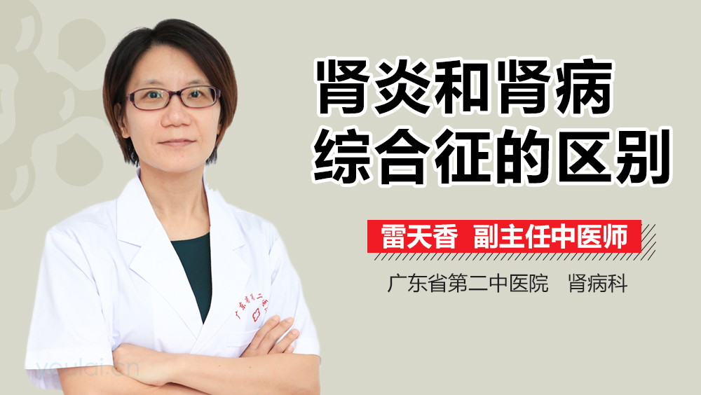 肾炎和肾病综合征的区别