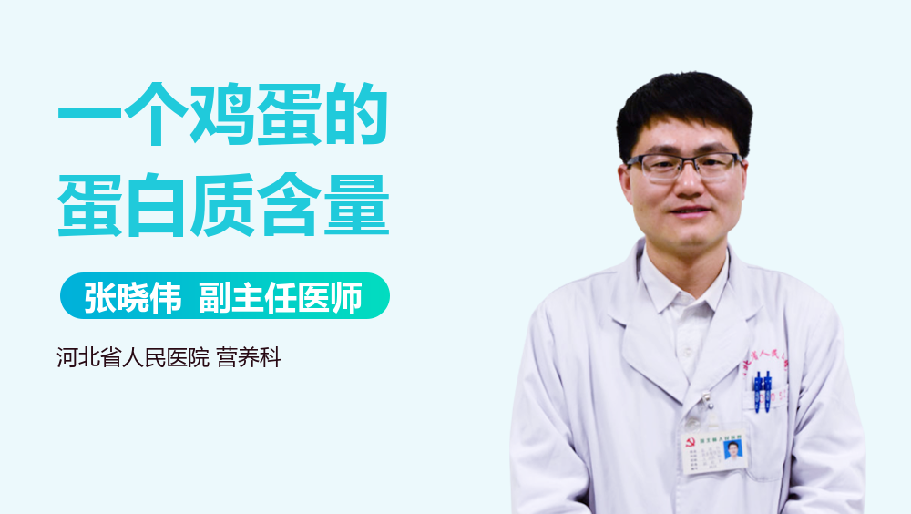 一个鸡蛋的蛋白质含量