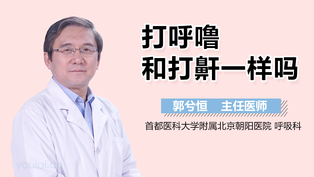 打呼噜和打鼾一样吗