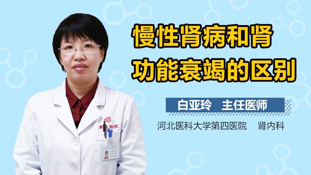 慢性肾病和肾功能衰竭的区别